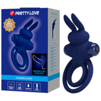 Pretty Love: Darey Vibrating Cock Ring Navy Blue
